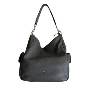 Coach Pennie Bag Gray Leather & Suede | Style C1522 | Slouchy Shoulder Bag